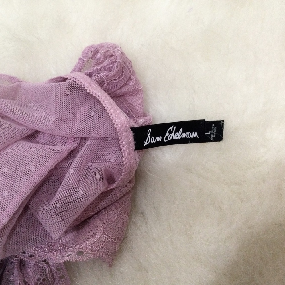 💝LOVE SALE💝SAM EDELMAN LACE CAPSLEEVE BODYSUIT - Picture 7 of 16